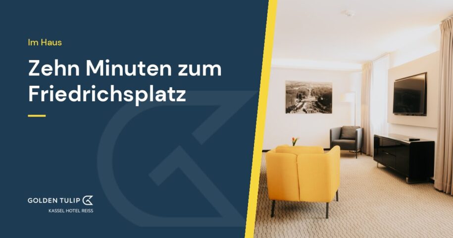 Zehn Minuten zum Friedrichsplatz – Golden Tulip Kassel Hotel Reiss