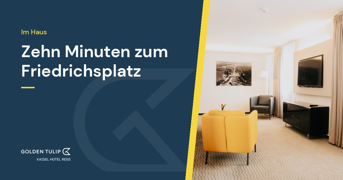 Zehn Minuten zum Friedrichsplatz – Golden Tulip Kassel Hotel Reiss